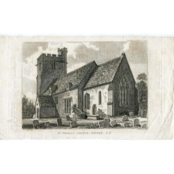 Chiesa di San Tommaso, Oxford. Incisione di J. Barnett da un disegno di J.C. Buckler.