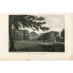 England. The Foundling Hospital, engraved in 1816 by Elizabeth Byrne after a drawing by J.P. Neale.