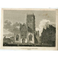 England. Kirche St. Georg, Doncaster, Yorkshire, gestochen und gezeichnet 1803 von B. Howlet