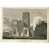 Angleterre. Église Saint-Georges, Doncaster, Yorkshire, gravée et dessinée en 1803 par B. Howlet.