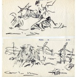 Paire de notes de tauromachie par Angel Gonzalez Marcos