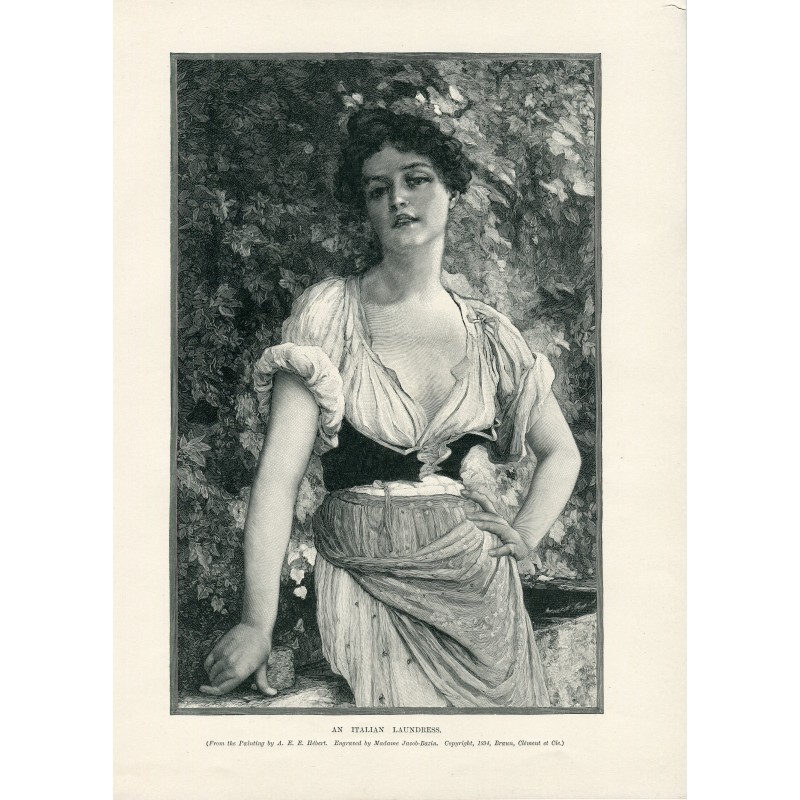 The Washerwoman (An italian laundress)