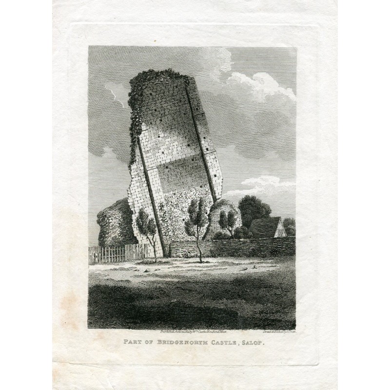 Bridgnorth Castle - Radierung von 1811