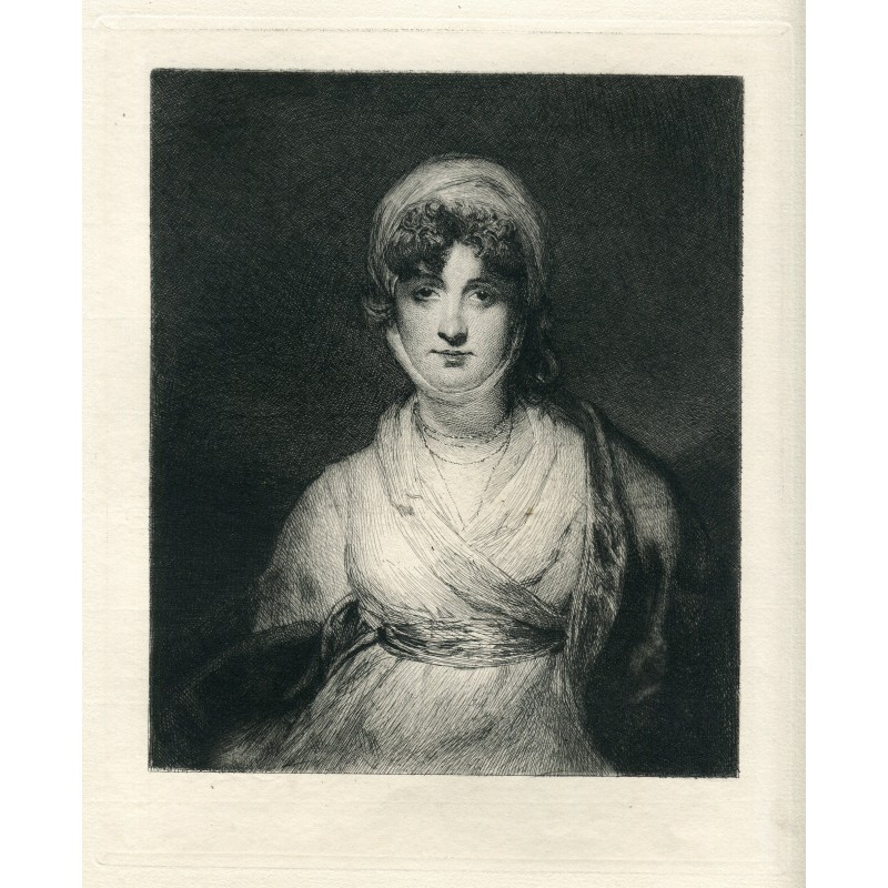 Sarah Siddons, attrice - stampa antica del 1800