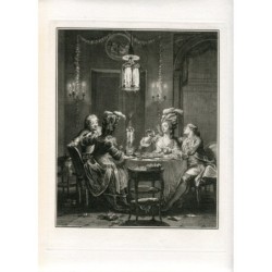 Le souper fin - Héliogravure, 1910