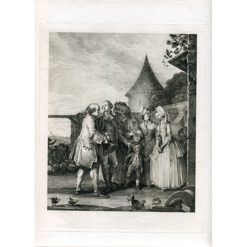 Le seigneur chez son fermier – Heliogravüre, 1910