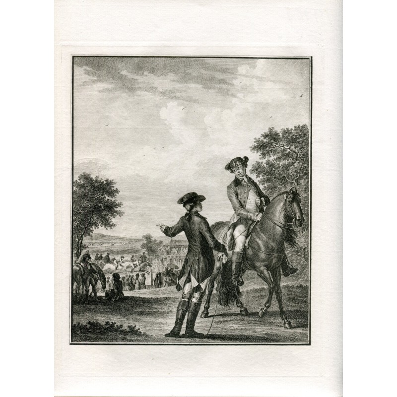 La course des chevaux - Héliogravure, 1910