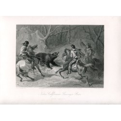 1873 Nativi californiani prendono al lazo un orso, da Felix Octavius Carr (Filadelfia, Stati Uniti)