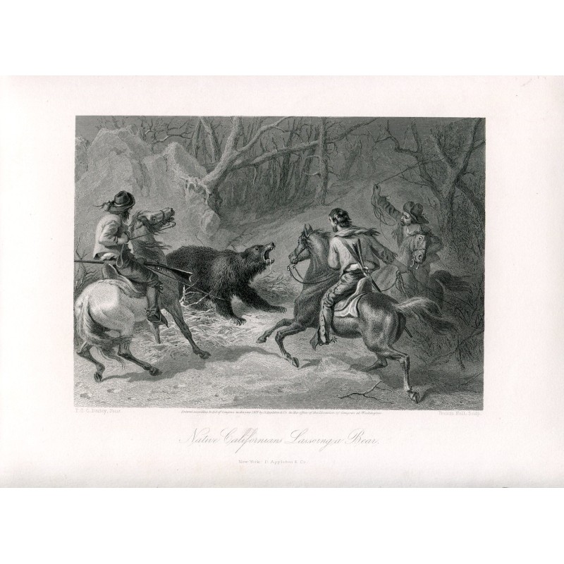 1873 Nativi californiani prendono al lazo un orso, da Felix Octavius Carr (Filadelfia, Stati Uniti)
