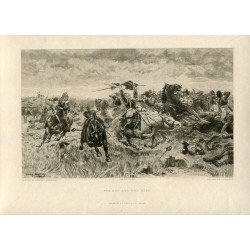 Stanley Berkeley. Für Gott und den König (Die Schlacht von Marston Moor) 1891 Gravur