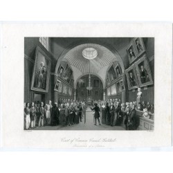 Court of Common Council, Guildhall - 1841 engraving - after T. H. Shepherd