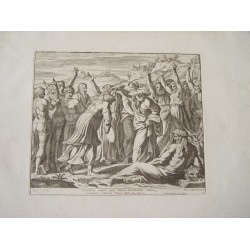 Bible de Raphaël. Tsadok oignit Salomon comme roi. 1674