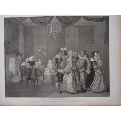 Royal masquerade. Thomas Cook after Hogarth. Heath edition 1822