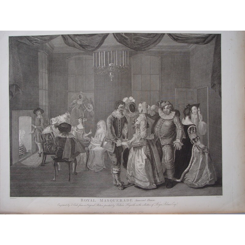 Royal masquerade. Thomas Cook after Hogarth. Heath edition 1822