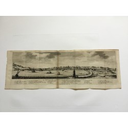 Catalonia. Barcelona. Topographical view by Pieter vander Aa, 1707