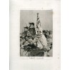 Goya etching. 'No hubo remedio'. Plate 24 from The Caprices. 5th edition (1881-1886)