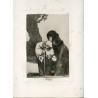 Goya etching. 'Chiton' (Hush). Plate 28 from The Caprices. 5th edition (1881-1886)