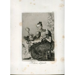 Thin Hilan, engraving n 44 original by Goya 5th edition (1881-1886)