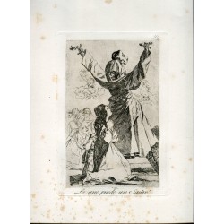 What a tailor can do, engraving n 52 original by Goya 5th edition (1881-1886).
