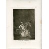 The one with the rollona, engraving n 4 original by Goya 5th edition (1881-1886).