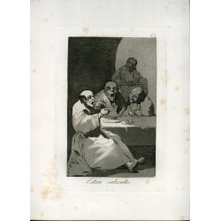 They are hot, engraving n 13 original by Goya 5th edition (1881-1886).