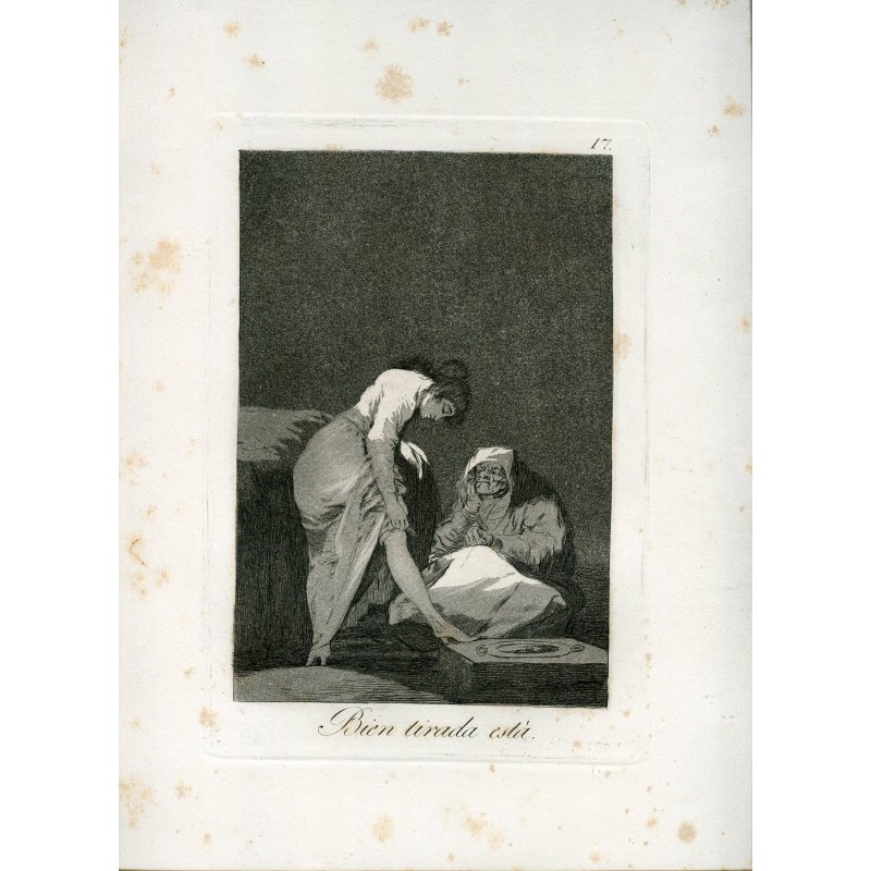 It is well drawn, engraving n 17 original by Goya 5th edition (1881-1886).