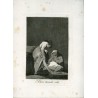 È ben disegnato, incisione n. 17 originale di Goya, quinta edizione (1881-1886).