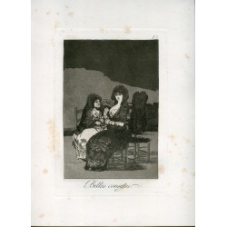 Beautiful advice, engraving n 15 original by Goya 5th edition (1881-1886).