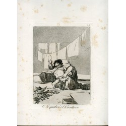 If he broke the pitcher, engraving n 25 original by Goya 5th edition (1881-1886).