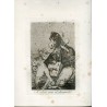 If the disciple knows more, engraving n 37 original by Goya 5th edition (1881-1886).