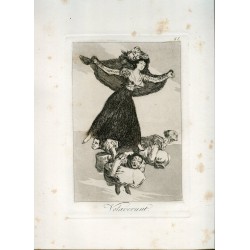 Volaverunt, engraving n 61 original from Goya 5th edition (1881-1886).