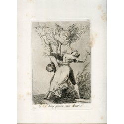 There is no one who can untie us, original engraving n 75 by Goya, 5th edition (1881-1886).