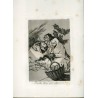 Es gibt viel zu saugen, Originalstich Nr. 45 von Goya, 5. Auflage (1881–1886).