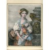 Der zerbrochene Krug. Lithographie nach Jean Baptiste Greuze