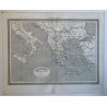 Map of Antique Greece. Engraved by R. Alabern (1853)