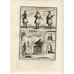 Illustrazioni di persone di colore. Incisione di N. Parr (1752-1759)