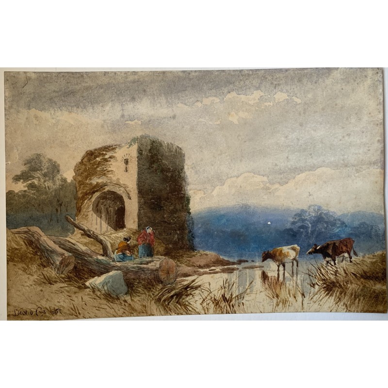 David Cox Snr (1783-1859). Acquerello del 1851