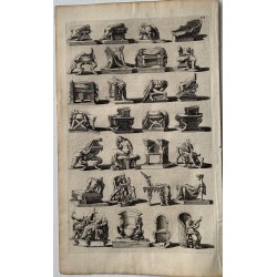 28 miniature prints of ancient themes