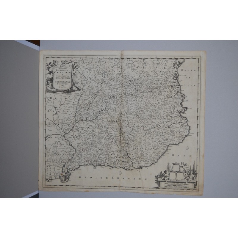 Mappa di Frederik de Wit - Catalogna - 1660