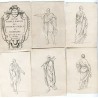 Divers vêtements grecs et romains antiques par Sébastien Leclerc