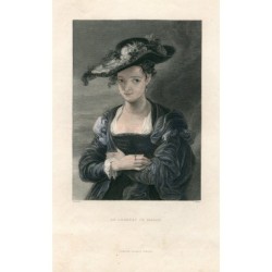 Chapeau de paille, after Rubens. Engraved by C. Marr