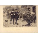 "The 29th of May" Engraving by James Dorin after painting by Charles W. Bartlett