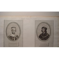 Édouard V et Richard III. Passeport enregistré. Gravure pour l'Histoire d'Angleterre d'Ashburton.