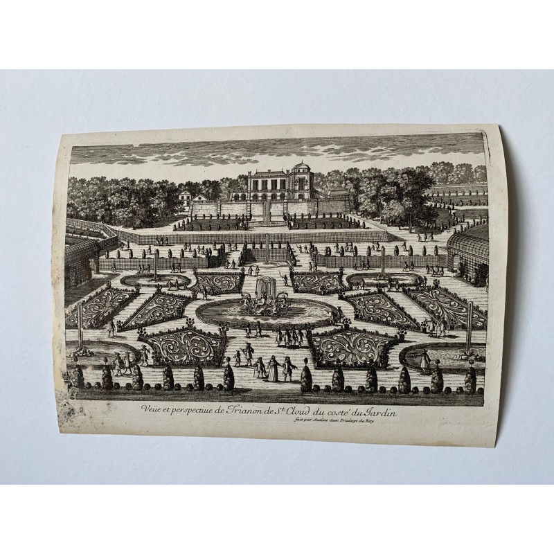 View of Le Trianon de Saint-Cloud. Pierre Aveline the Elder. Paris, 1656-1722.