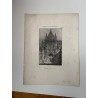 Notre-Dame Cathedral at Senlis. France. Set of 5 antique lithographies. Old prints (1831)