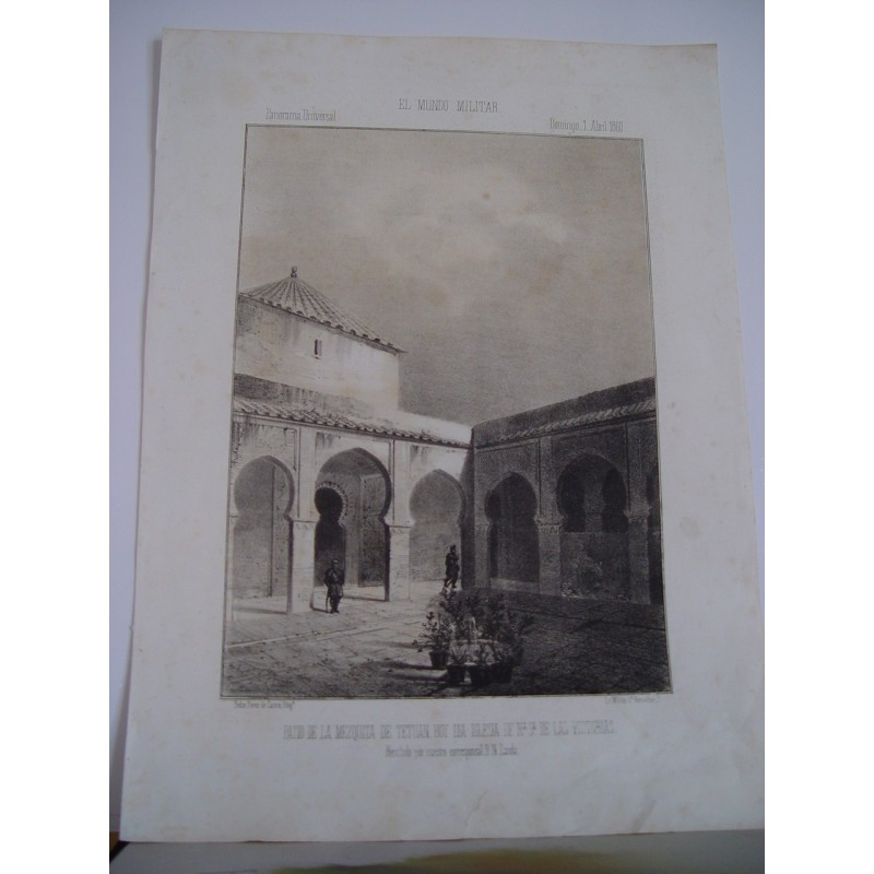 Cortile della moschea di Tetuan, oggi chiesa di Nostra Signora delle Vittorie.