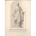 "Sa Majesté la plus gracieuse" Gravure par TW Hunt d'une statue en marbre de J. Gibson