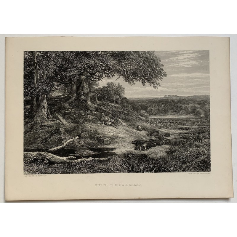 Gurth the Swineherd, after C.E. Johnson. S. Bradshaw