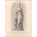 Penelope. Grabado por W. H.Mote sobre un dibujo facilitado por el escultor R. J. Wyatt