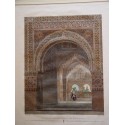 Vista interior de la Alhambra. Pintoresco e histórico viaje por España de Alexandre Laborde.